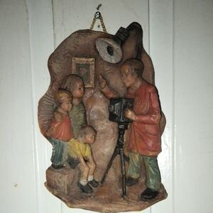 Gunter Kerzen German Vintage Wax Wall Plaque